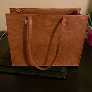 Cognac beis mini work tote